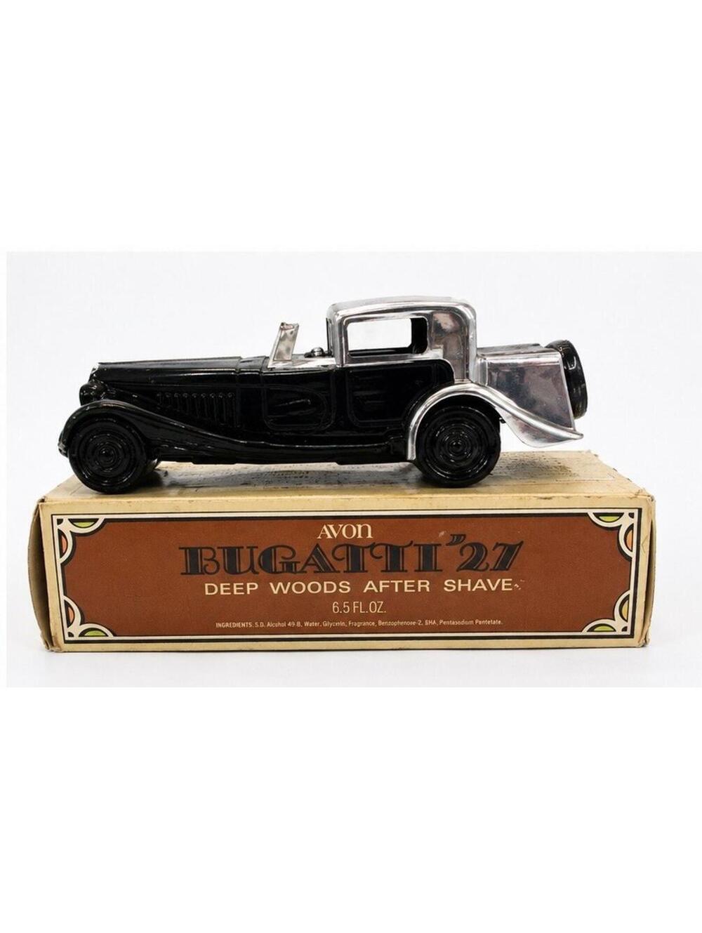 Vintage Avon Bugatti ’27 Car Decanter Deep Woods After Shave 6.5 Fl Oz